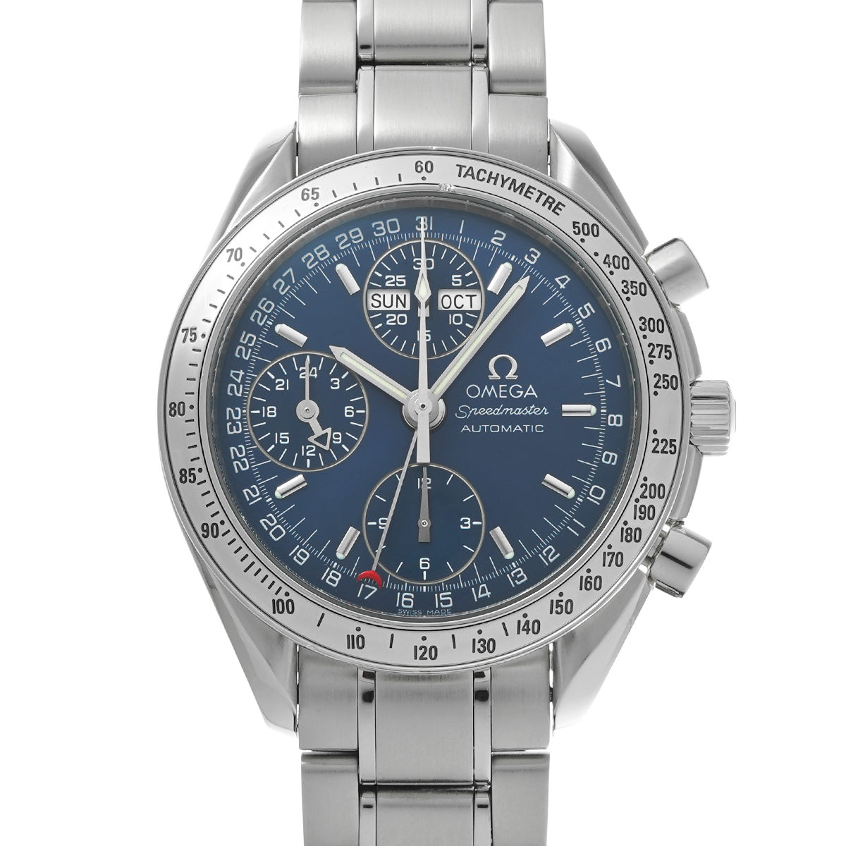 Speedmaster Triple Calendar 3523.80 Blue OMEGA Men's [Pre-Owned].