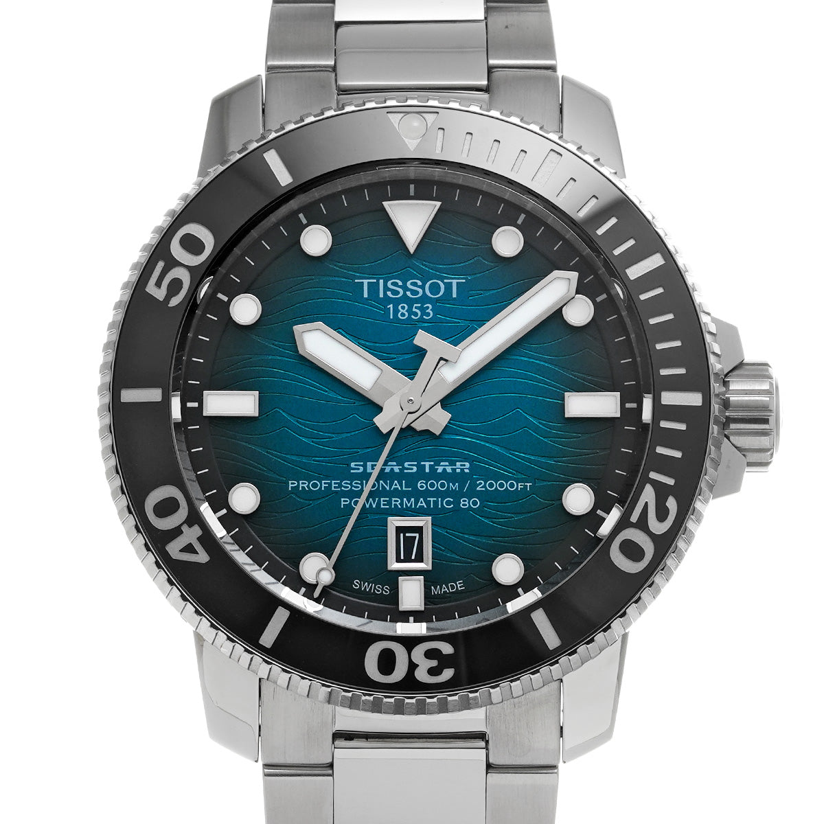 Sea Star 2000 Professional T120.607.11.041.00 Blue Gradation TISSOT Men's [Pre-owned]