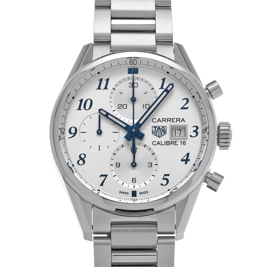 CARRERA Calibre 16 Chronograph Japan Special Edition CBK2114.BA0715 Silver TAG HEUER Men's [Pre-Owned]
