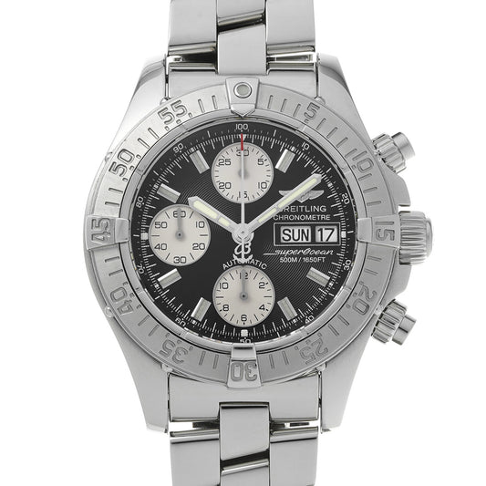 Chrono Super Ocean A111B83PRS Black/Silver BREITLING Men's [Pre-Owned]