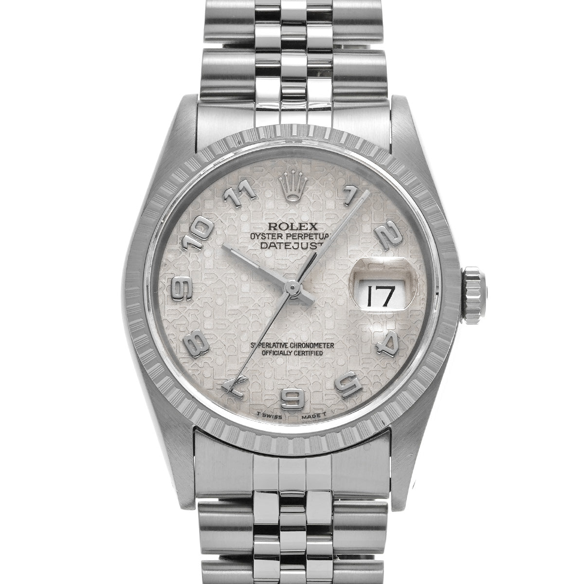 DATE JUST 16220 X (manufactured circa 1991) Ivory ROLEX Men's [Pre-Owned].