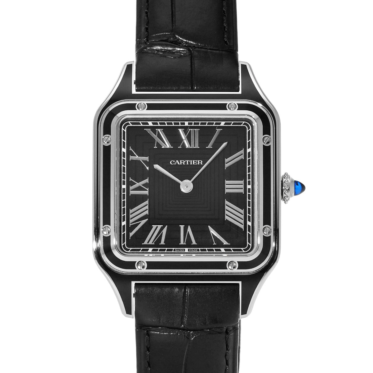 WSSA0046 Santos Dumont LM Black CARTIER Men's [Pre-owned]