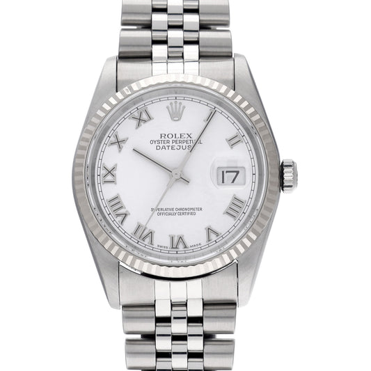 DATE JUST 16234 F (made around 2004) White ROLEX Men's [Pre-Owned].