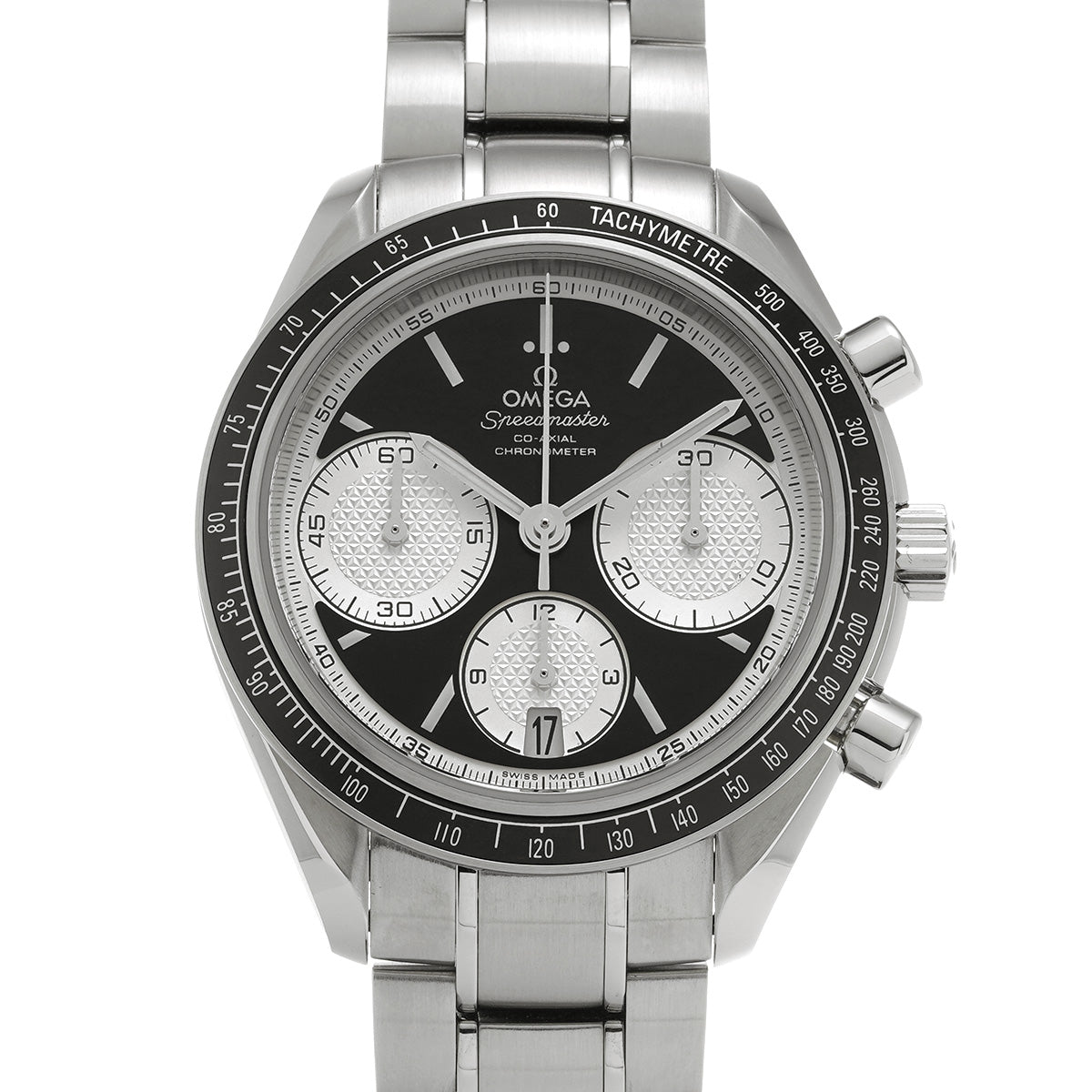 Speedmaster Racing Co-Axial 326.30.40.50.01.002 Black/Silver OMEGA Men's [Pre-Owned].