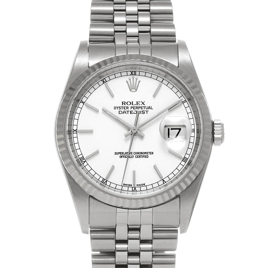 DATE JUST 16234 F (circa 2004) White ROLEX Men's [Pre-Owned].