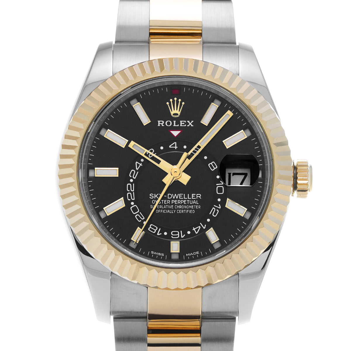 SKYDWELLER 326933 Random Serial Black ROLEX Men's [Pre-Owned].