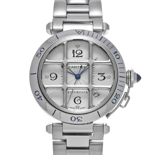 Pasha 38 grid W3104055 Silver CARTIER Unisex [Pre-owned].