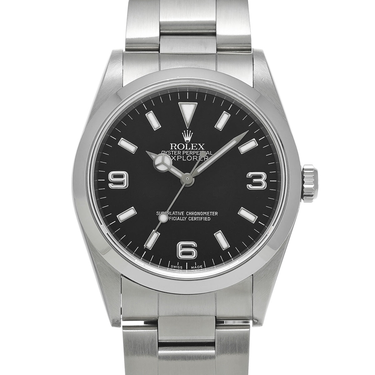 Explorer 14270 A (manufactured circa 1998) Black ROLEX Men's [Pre-Owned].