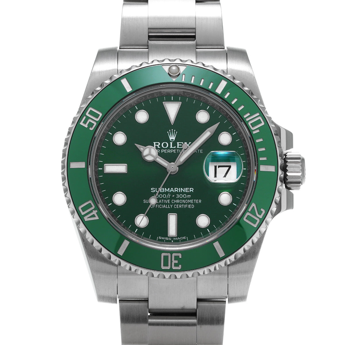 Submariner Date 116610LV Random Serial Green ROLEX Men's [Pre-Owned].