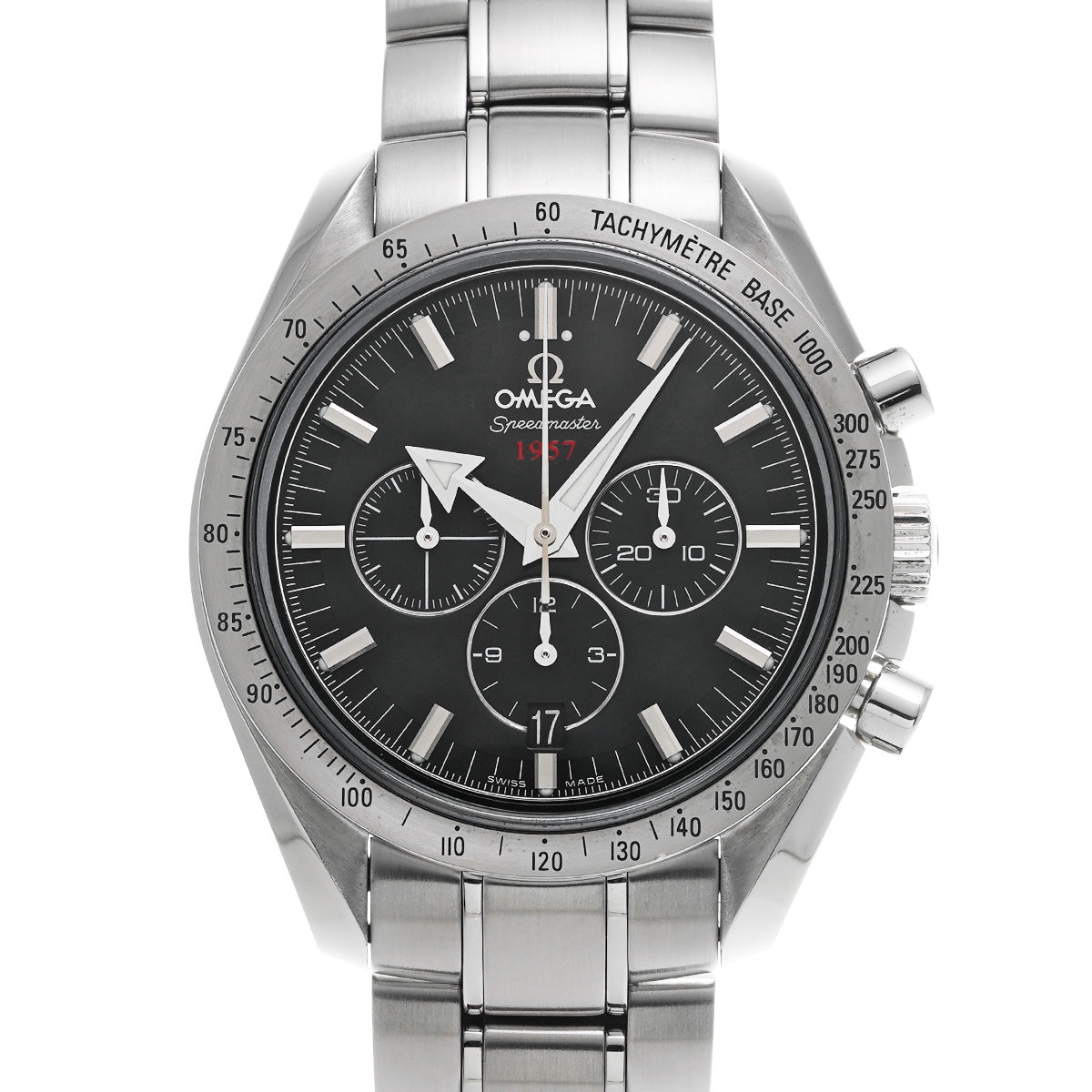 Speedmaster Broad Arrow 1957 Co-Axial 321.10.42.50.01.001 Black OMEGA Men's [Pre-Owned].