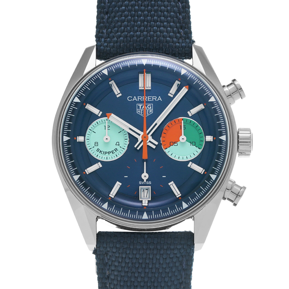 Carrera Skipper CBS2213.FN6002 Blue TAG HEUER Men's [Pre-Owned].