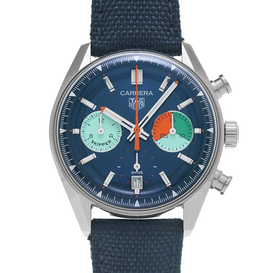 Carrera Skipper CBS2213.FN6002 Blue TAG HEUER Men's [Pre-Owned].