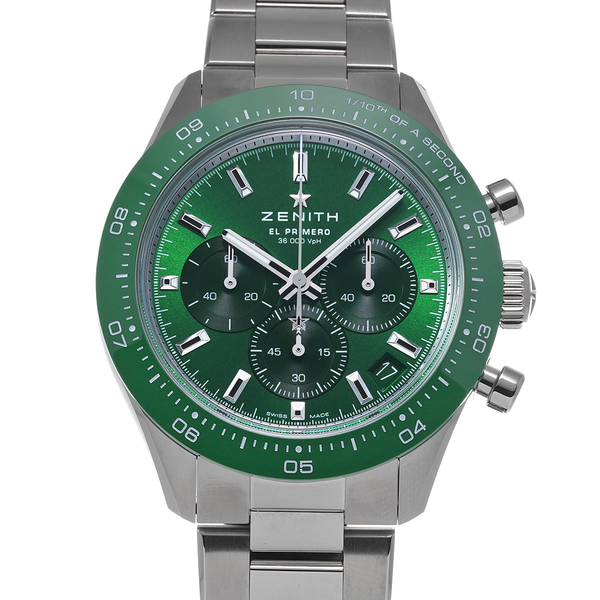 Chronomaster Sport Yoshida Special Edition 03.3107.3600/56.M3100 Green Lacquer ZENITH Men's [Pre-Owned].