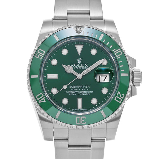 Submariner Date 116610LV G No. (manufactured circa 2010) Green ROLEX Men's [Pre-Owned].