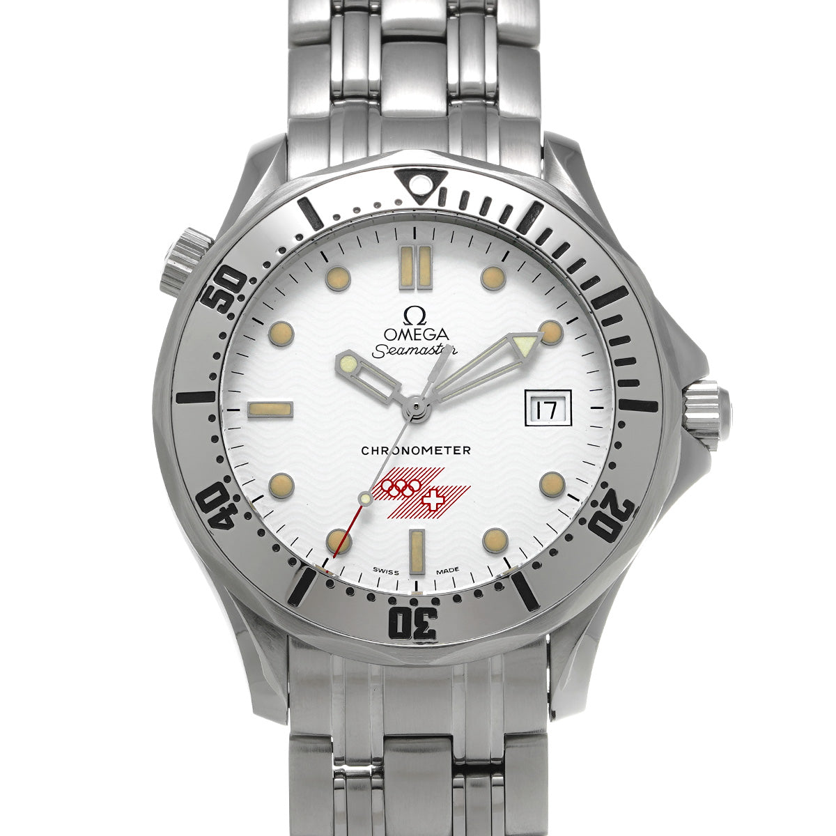 Seamaster Lillehammer Olympic 2832.21.53 White OMEGA Men's [Pre-owned].