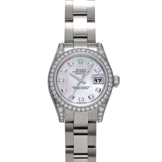 Lady Datejust 26 179159NG Z (made around 2006) White MOP/Diamond ROLEX Ladies [Pre-Owned].