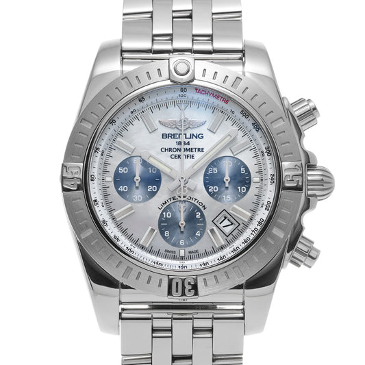 Chronomat 44 Special AB01152A/A813 White MOP/Blue Shell BREITLING Men's [Pre-Owned].
