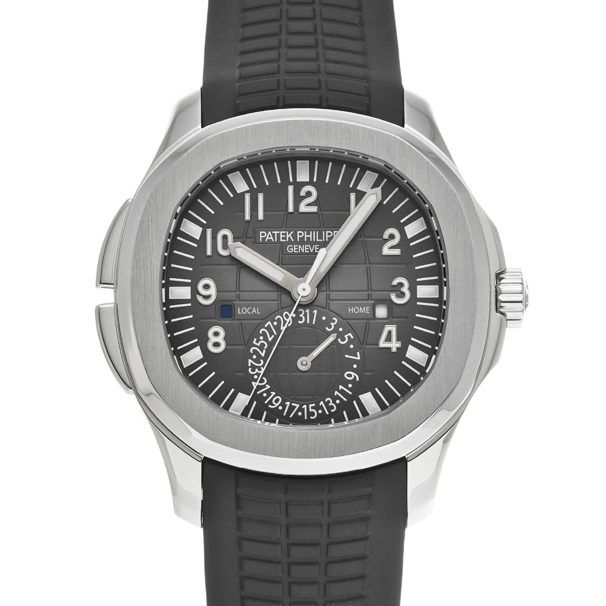 Aquanaut Travel Time 5164A-001 Embossed Black PATEK PHILIPPE Men's [Pre-Owned].