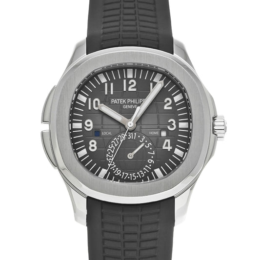 Aquanaut Travel Time 5164A-001 Embossed Black PATEK PHILIPPE Men's [Pre-Owned].