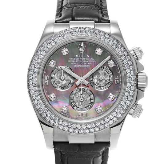 Cosmograph Daytona 116589RBR G (manufactured around 2010) Black MOP/Diamond ROLEX Men's [Pre-Owned].