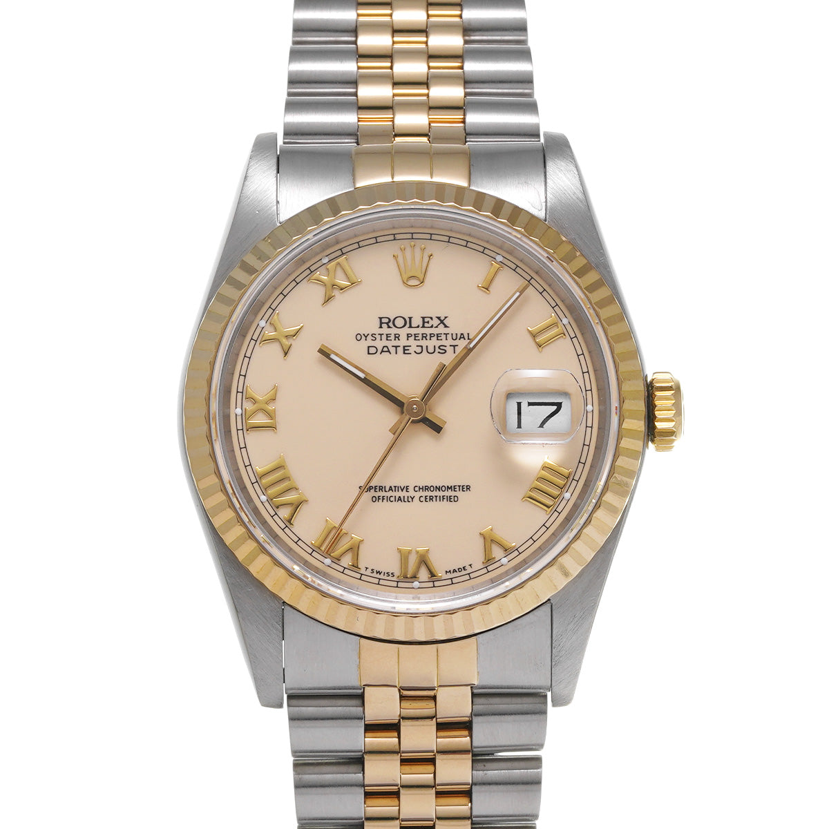 Datejust 16233 R (manufactured circa 1988) Ivory ROLEX Men's [Pre-Owned].