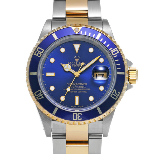 Submariner Date 16613 P (manufactured circa 2001) Blue ROLEX Men's [Pre-Owned].