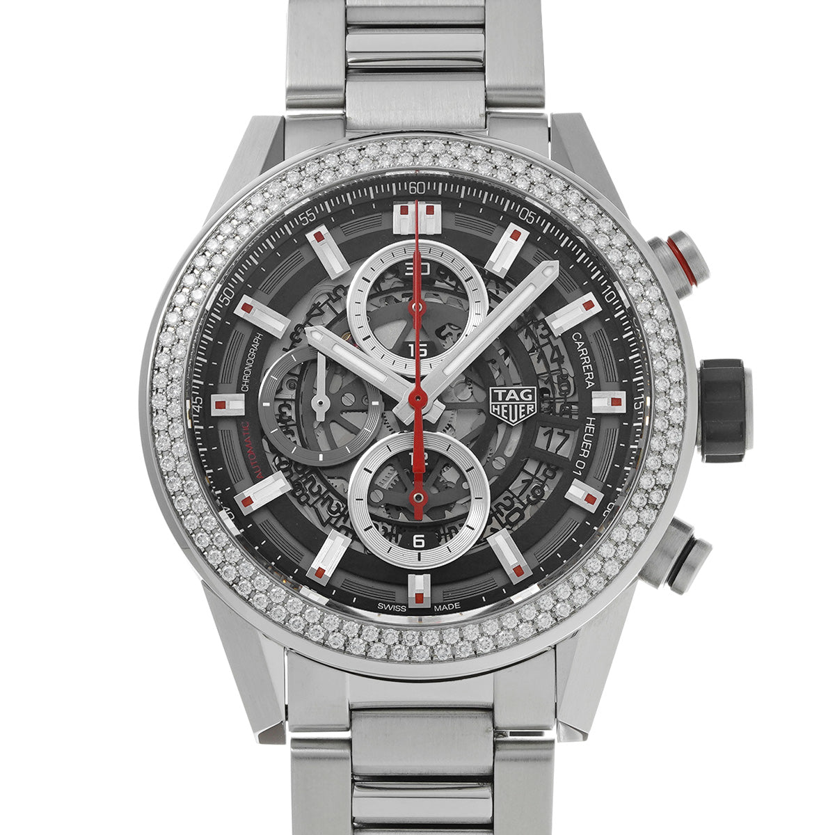 CARRERA CALIBRE HEUER 01 Chronograph CAR201P.BA0766 Skeleton TAG HEUER Men's [Pre-Owned].
