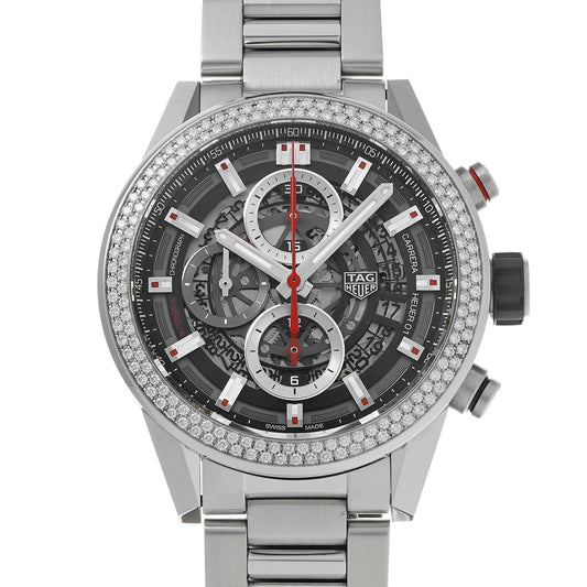 CARRERA CALIBRE HEUER 01 Chronograph CAR201P.BA0766 Skeleton TAG HEUER Men's [Pre-Owned].