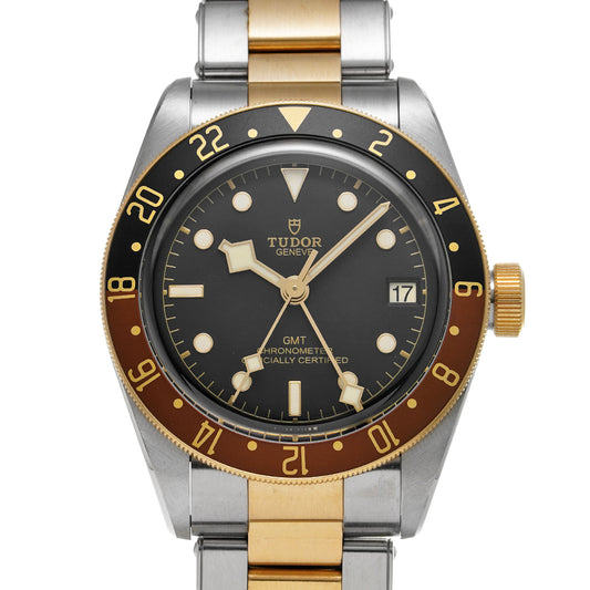 79833MN Heritage Black Bay GMT S&amp;G Black TUDOR Men's [pre-owned]