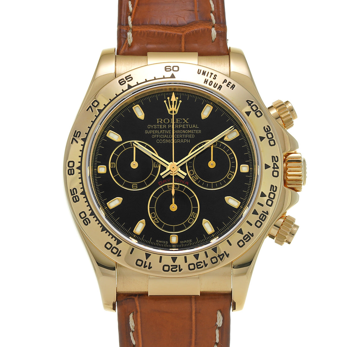 Cosmograph Daytona 116518 P (manufactured around 2000) Black ROLEX Men's [Pre-Owned].