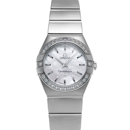 Constellation Quartz 123.15.24.60.05.001 White MOP OMEGA Ladies [Pre-owned].