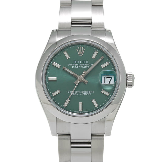 DATE JUST 31 278240 Random Serial Mint Green ROLEX Unisex [Pre-Owned].