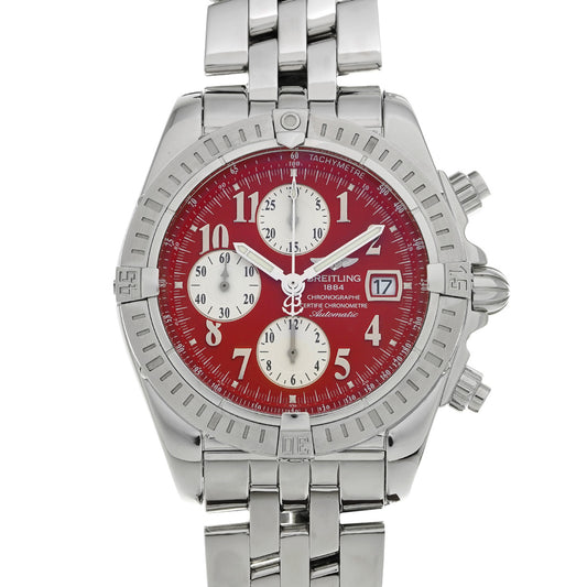 Chronomat Evolution A156K08PA Red BREITLING Men's [Pre-Owned].