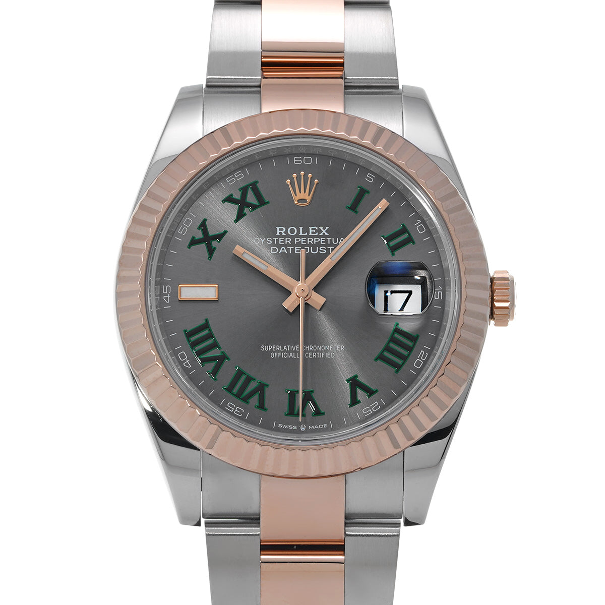 DATE JUST 41 126331 Gray ROLEX Men's [New].