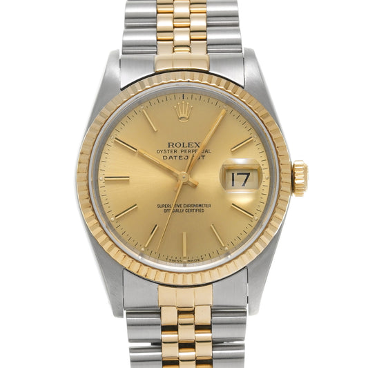 Datejust 16233 E (manufactured circa 1990) Champagne ROLEX Men's [Pre-Owned].