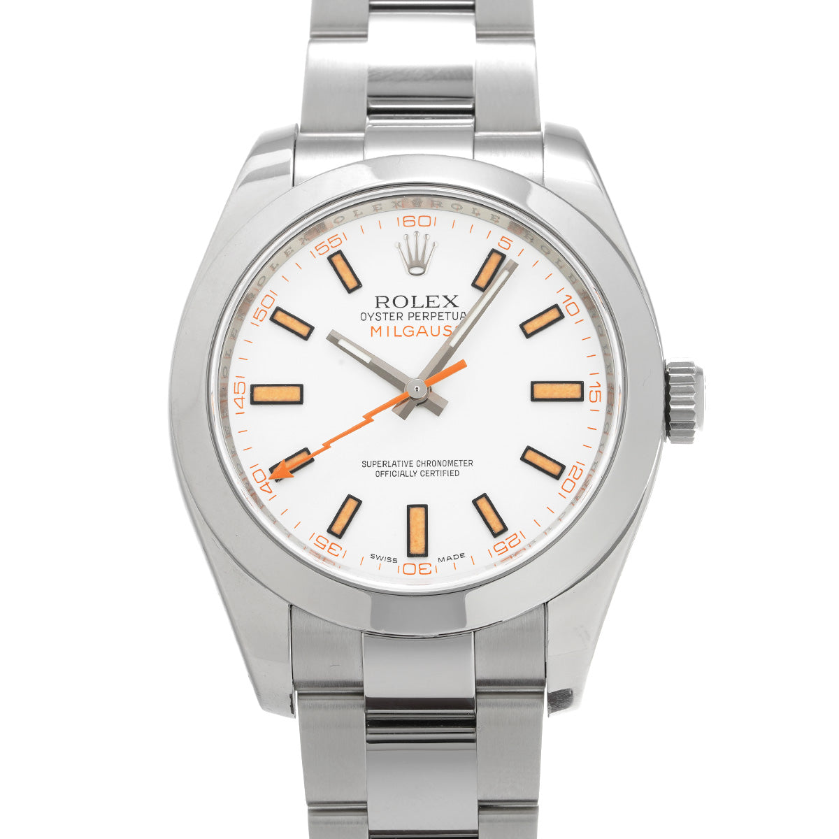 Milgauss 116400 V (manufactured around 2010) White ROLEX Men's [Pre-Owned].