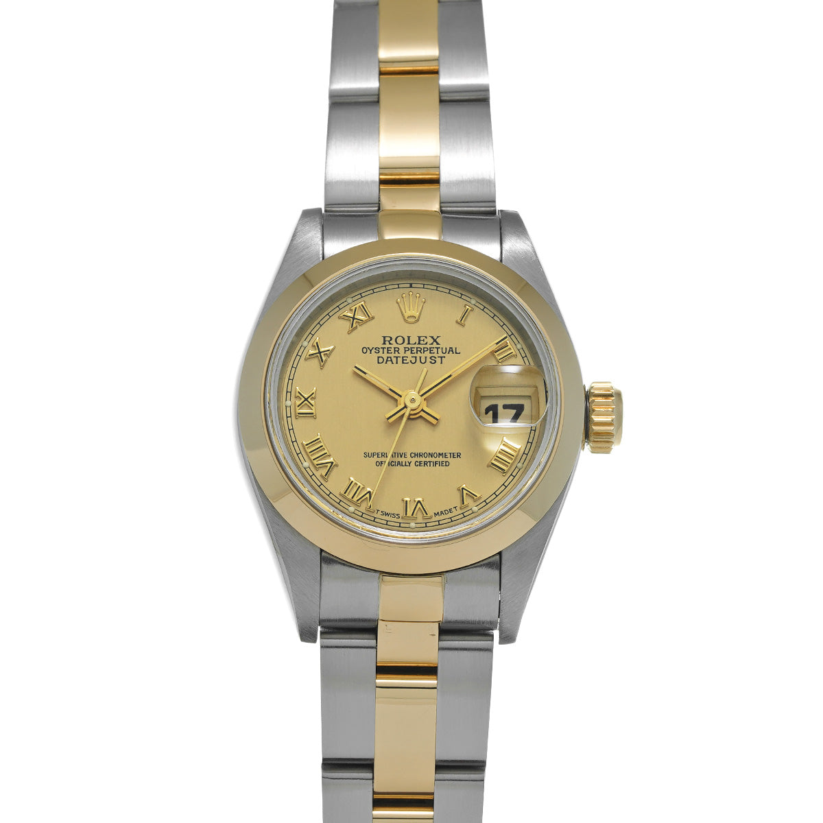 Datejust 69163 W (manufactured circa 1995) Champagne ROLEX Ladies [Pre-Owned].