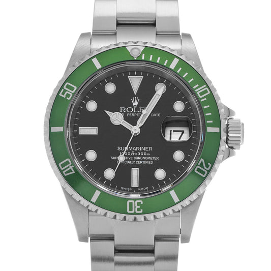 Submariner Date 16610LV F No. (manufactured circa 2003) Black ROLEX Men's [Pre-Owned].