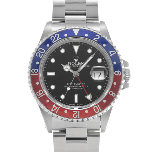 GMT Master 16700 R (manufactured circa 1987) Black ROLEX Men's [Pre-Owned].