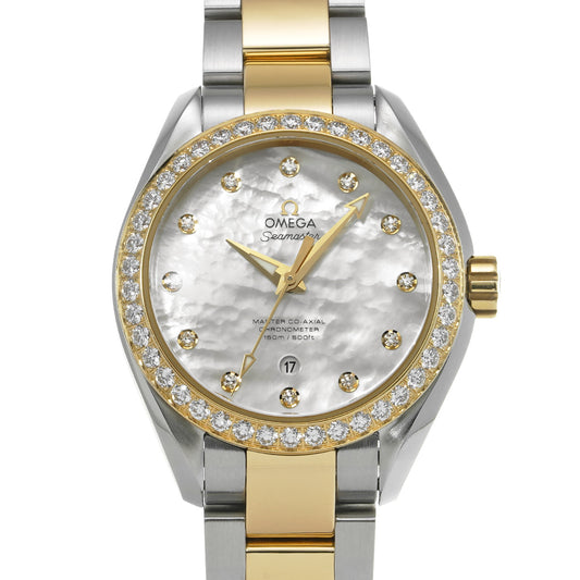 Seamaster Aqua Terra 150M 231.25.34.20.55.006 White MOP/Diamond OMEGA Ladies [Pre-owned]