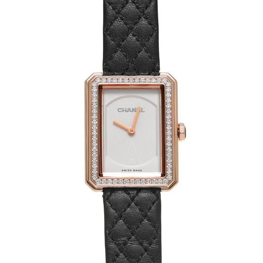Boyfriend H6590 White CHANEL Ladies [Pre-owned].