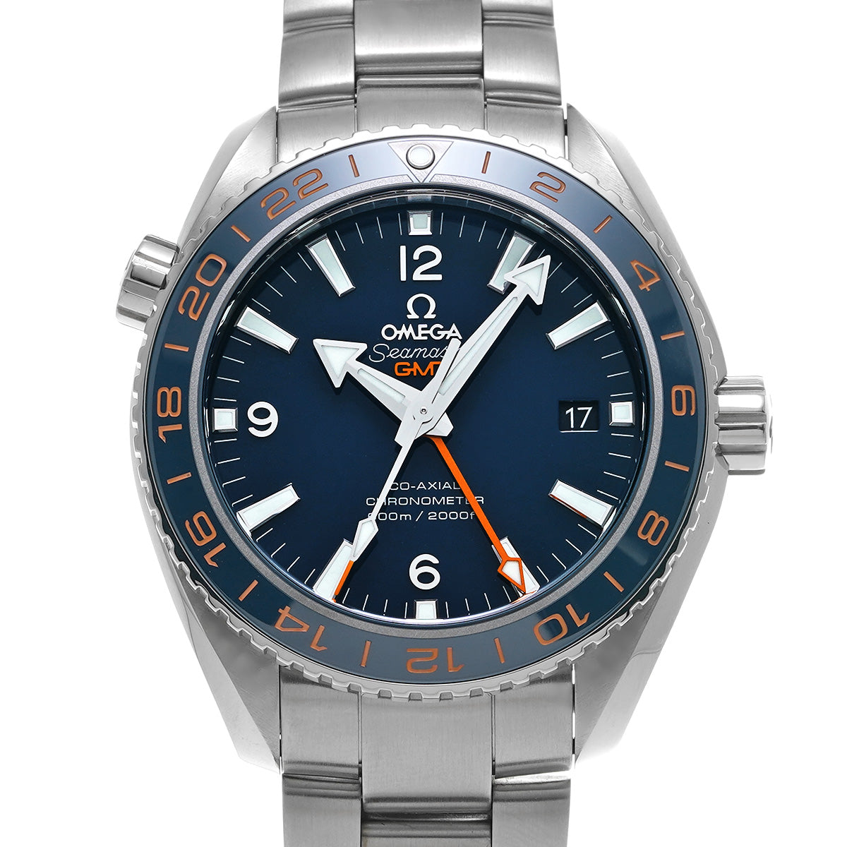Seamaster Planet Ocean 600 Co-Axial GMT Good Planet 232.30.44.22.03.001 Blue OMEGA Mens [Pre-Owned]