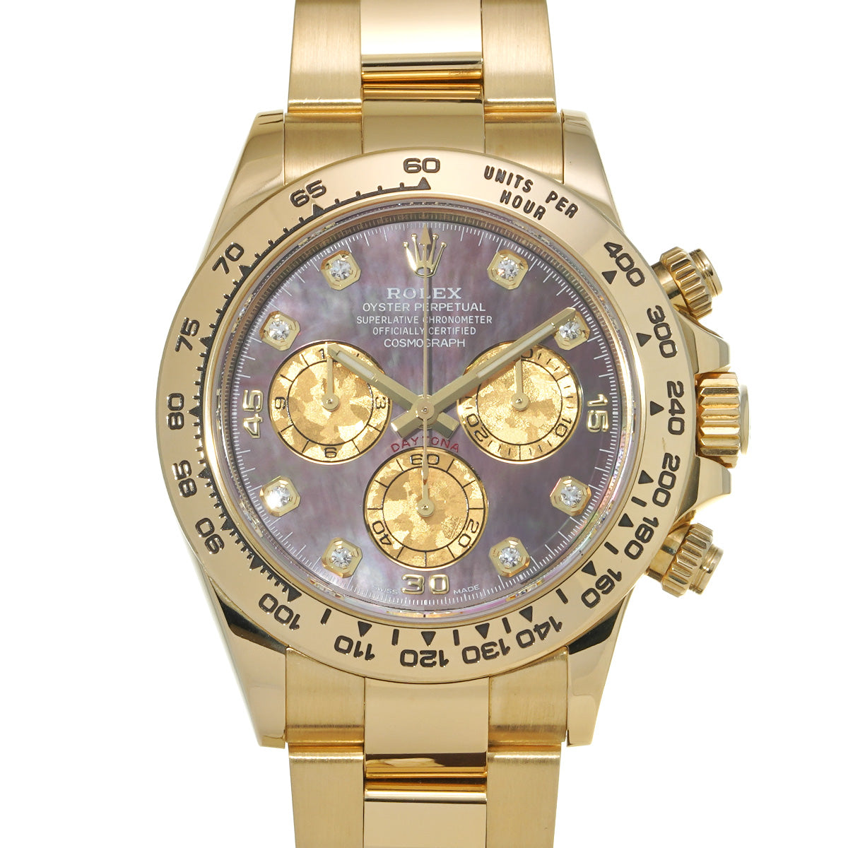 Cosmograph Daytona 116508NG Random Serial Black MOP/Diamond ROLEX Men's [Pre-Owned].