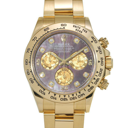 Cosmograph Daytona 116508NG Random Serial Black MOP/Diamond ROLEX Men's [Pre-Owned].