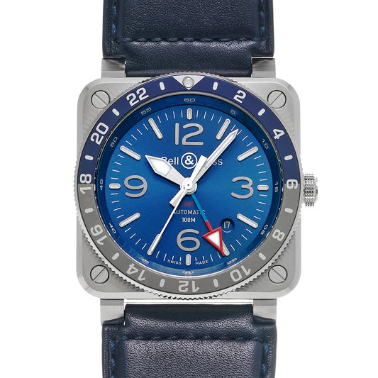 BR03-93 GMT Blue BR0393-BLU-ST/SCA Blue Bell &amp; Ross Men's [Pre-owned]