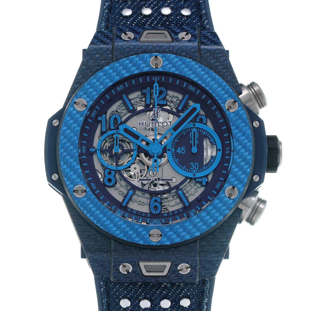 Unico Independent Blue Limited edition of 500 pieces 411.YL.5190.NR.ITI15 Skeleton HUBLOT Men's [pre-owned]