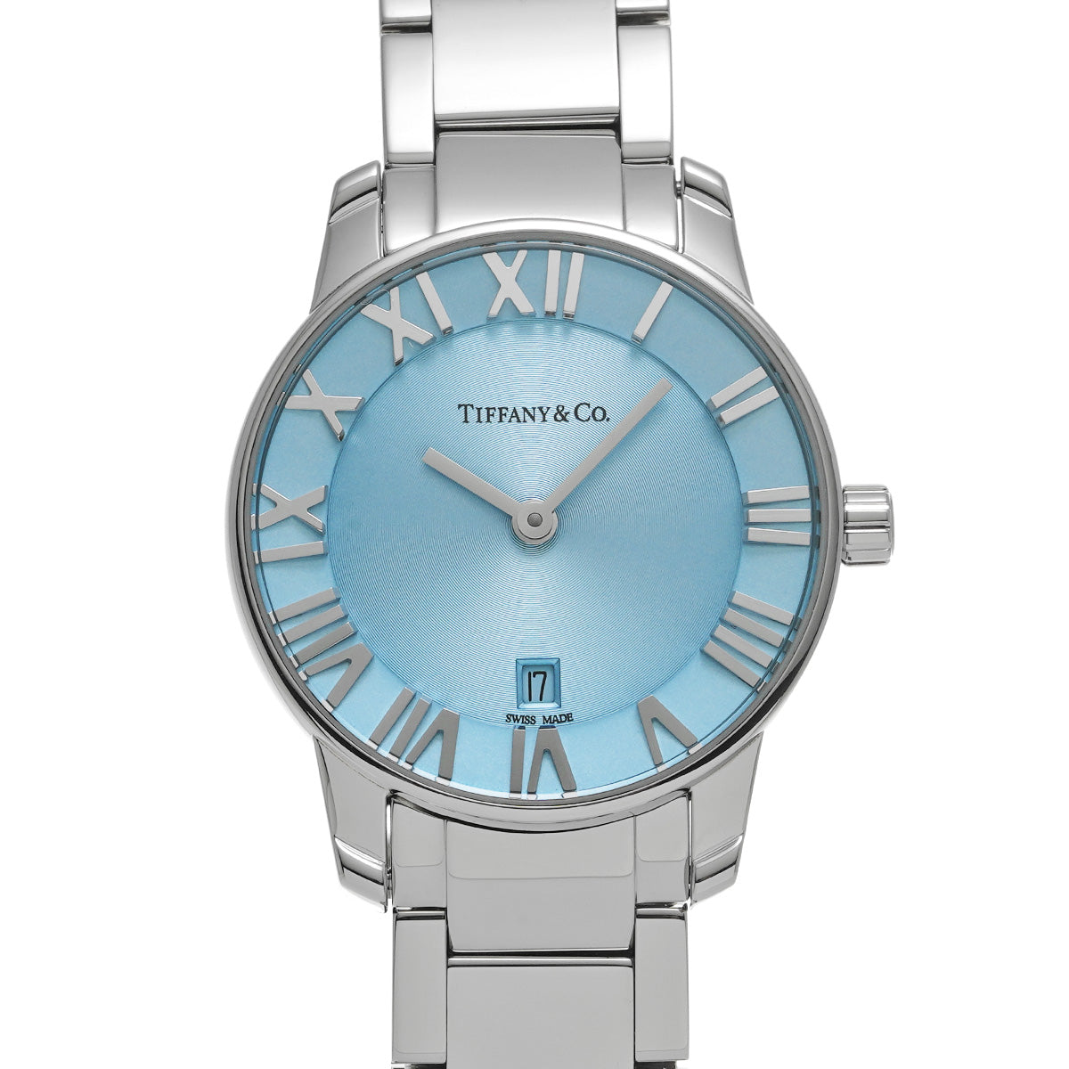 37447188 Atlas 2 Hand 29mm Ice Blue TIFFANY &amp; Co. ladies [pre-owned].