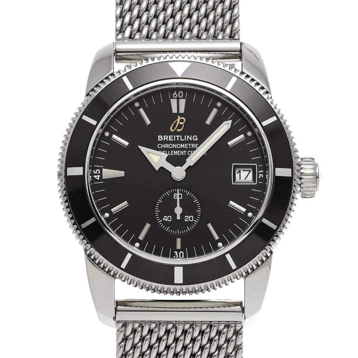 A372B69OCA Super Ocean Heritage 38 Black BREITLING Men's [Pre-Owned].
