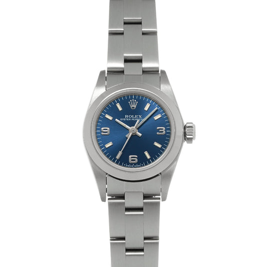 67180 Oyster Perpetual T (manufactured circa 1997) Blue ROLEX Ladies [Pre-owned].