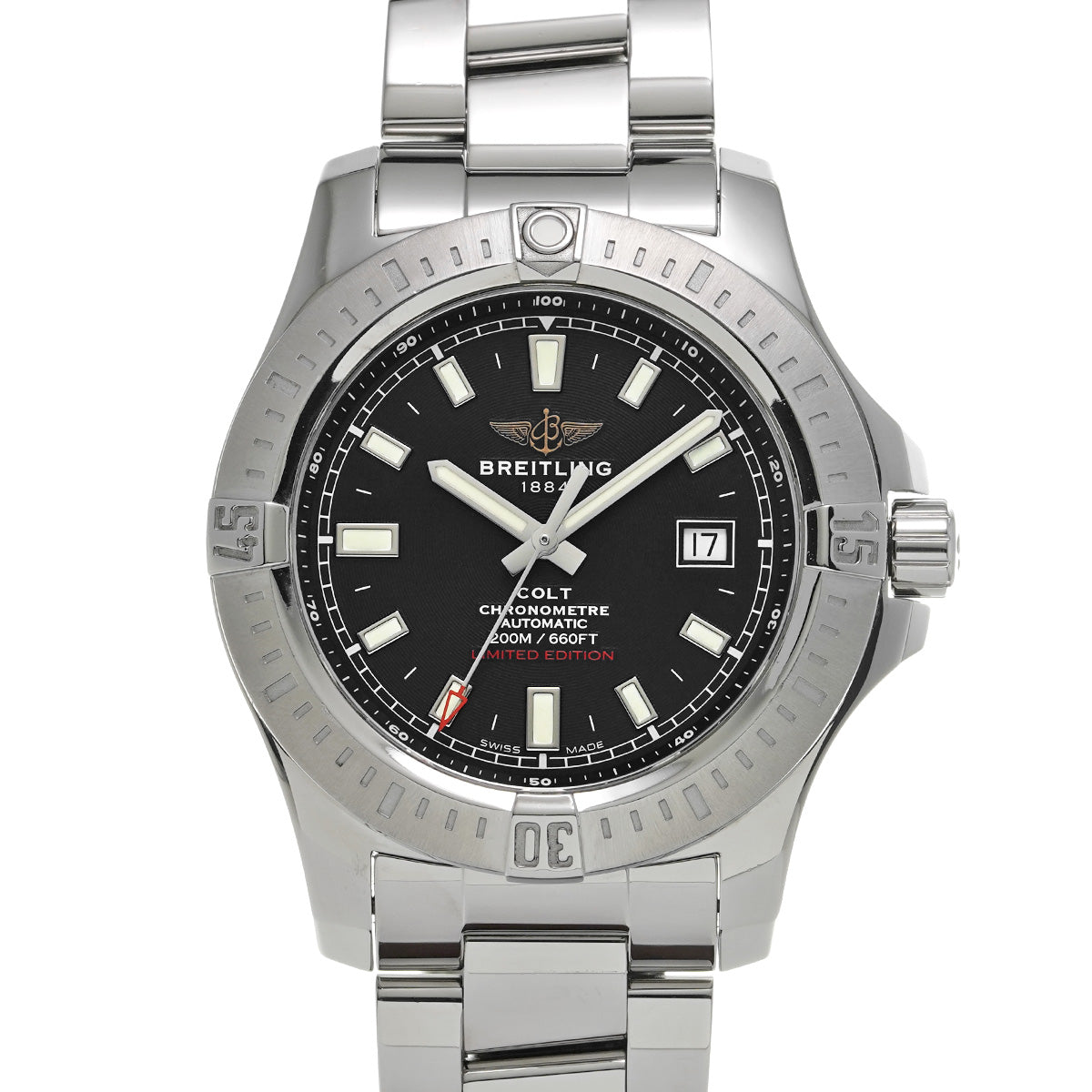 Colt Automatic A173882Y/BE66 Black BREITLING Men's [Pre-Owned].